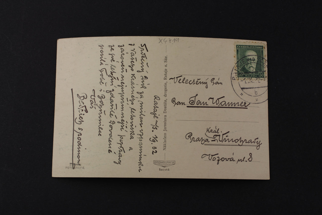 Postcard Rataje n. Sázavou (x6719)