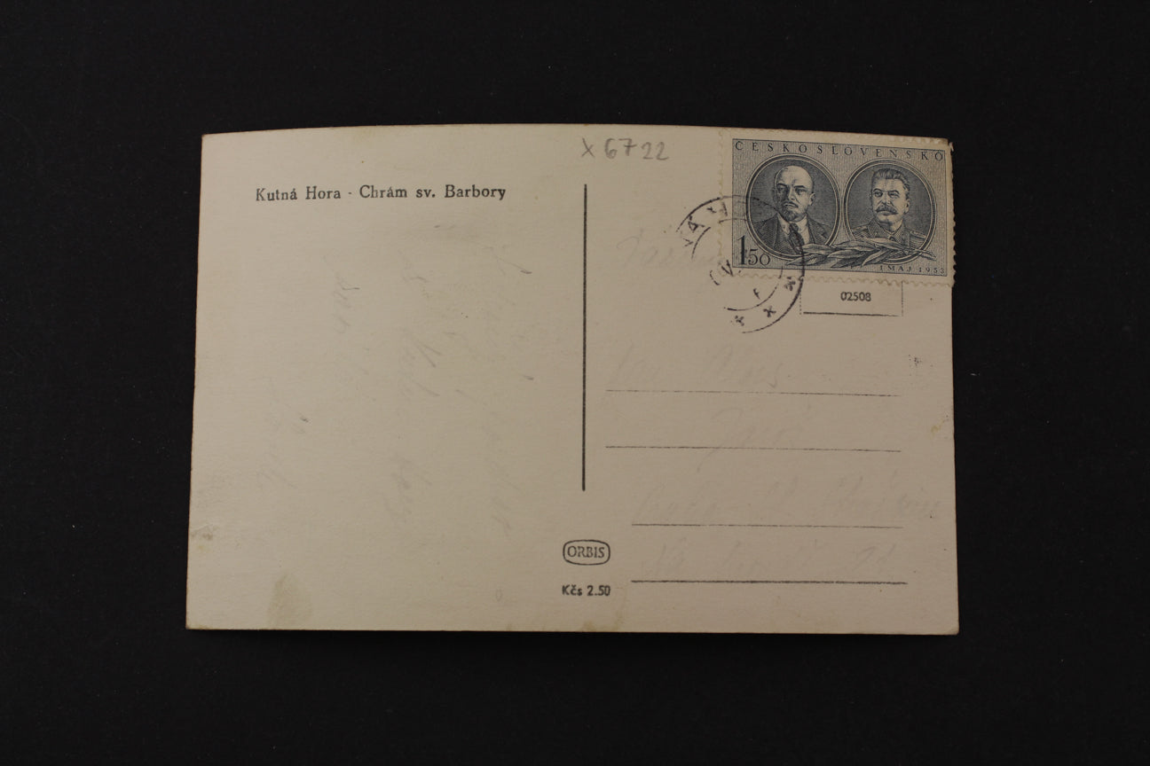 Postcard Kutná Hora - Church of St. Barbara (x6722)