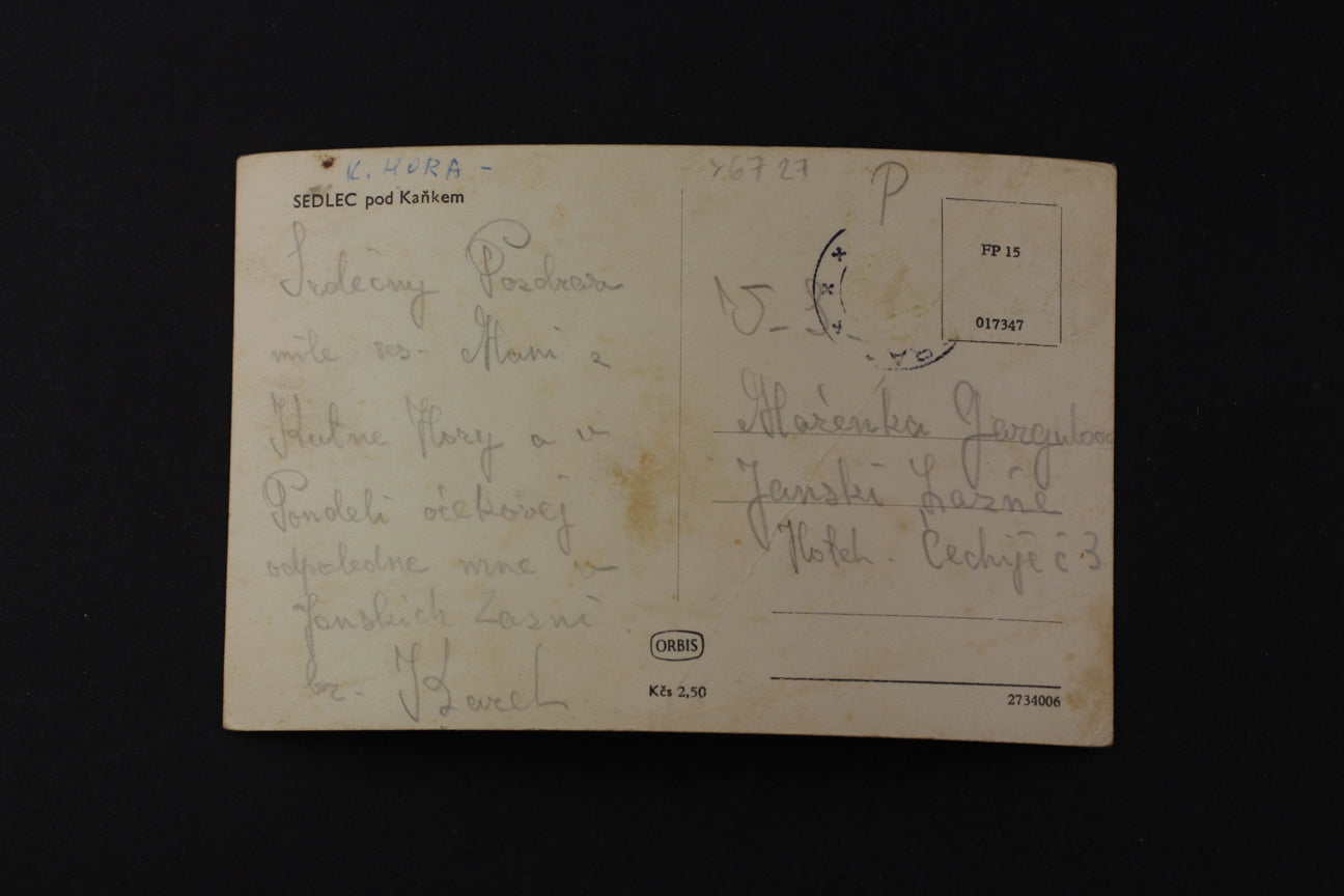 Postcard Sedlec pod Kanek (x6727)