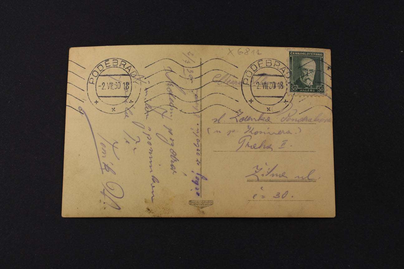 Postcard Spa Velichovky Masaryk's House (x6812)