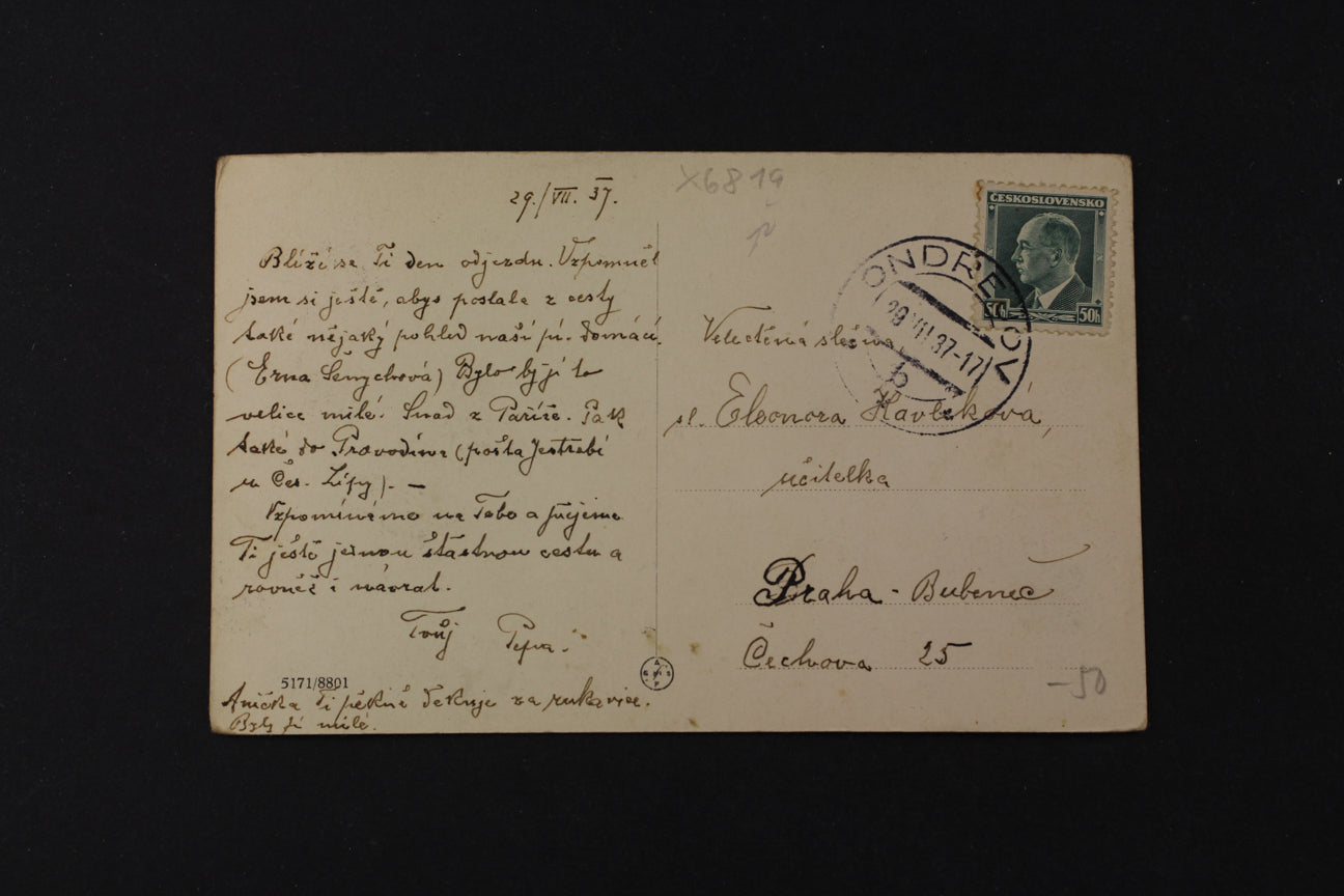 Postcard Ondřejov (x6819)