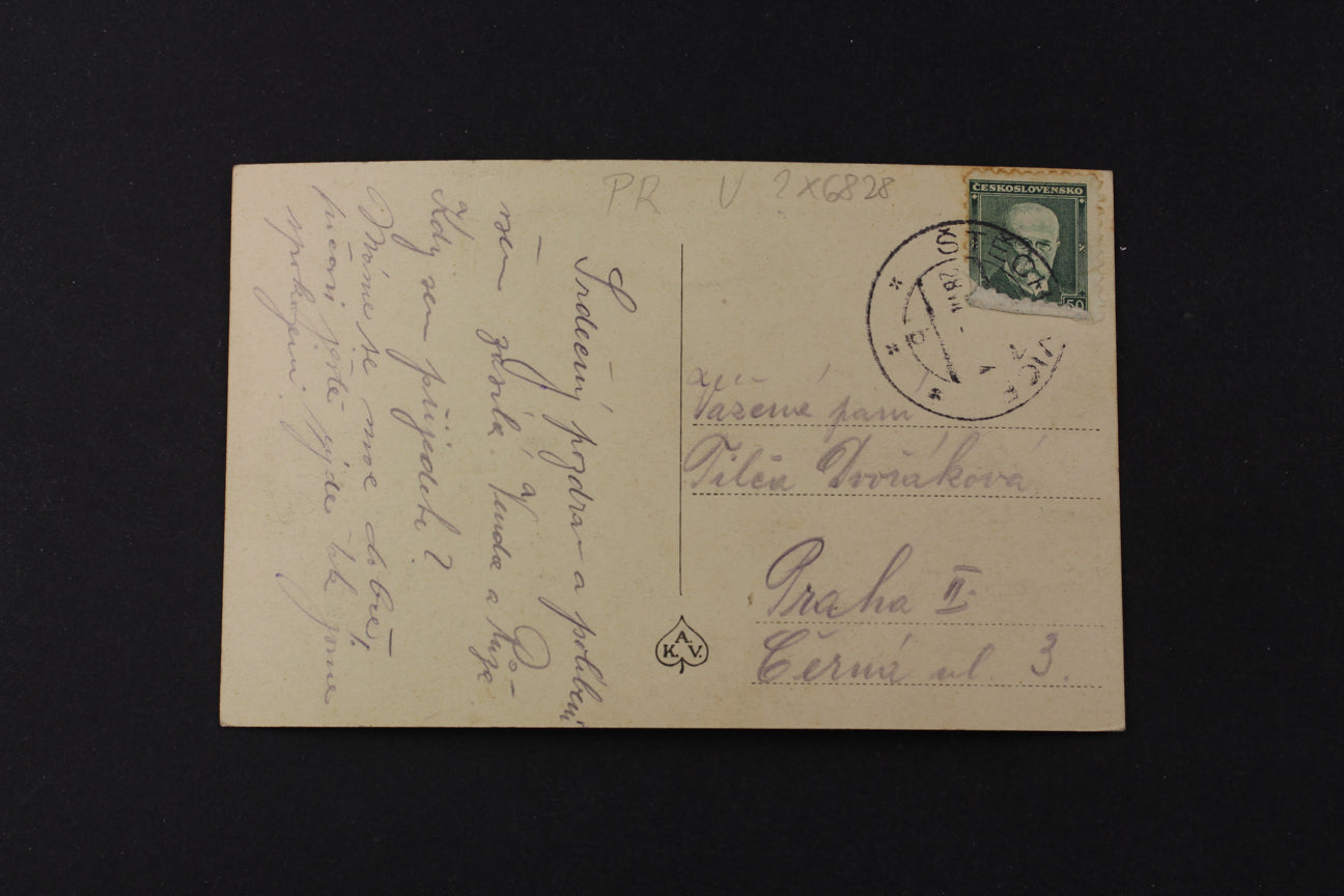 Postcard Sázavska trail below Medník (x6828)