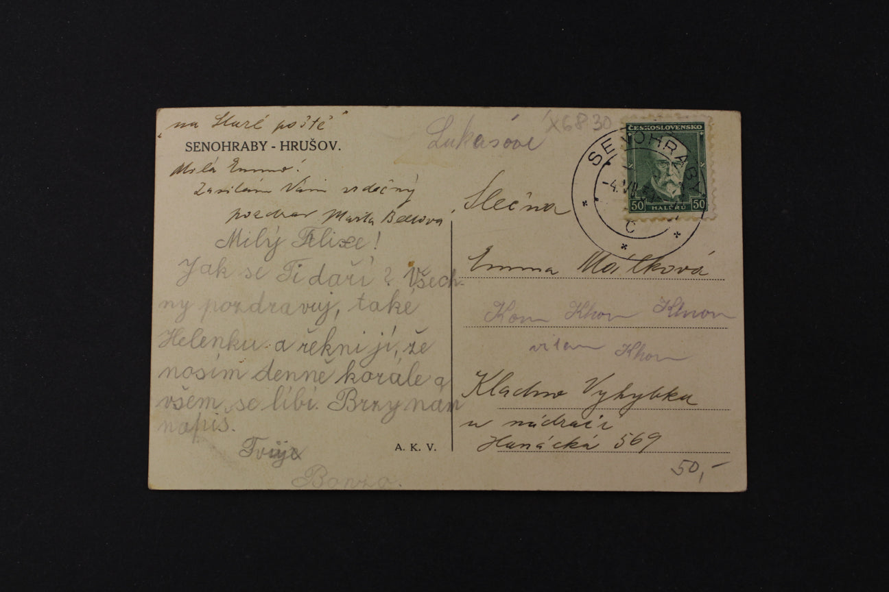 Postcard Senograby - Hrušov (x6830)