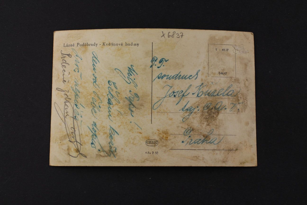 Postcard Lázně Poděbrady - Flower Clock (x6837)