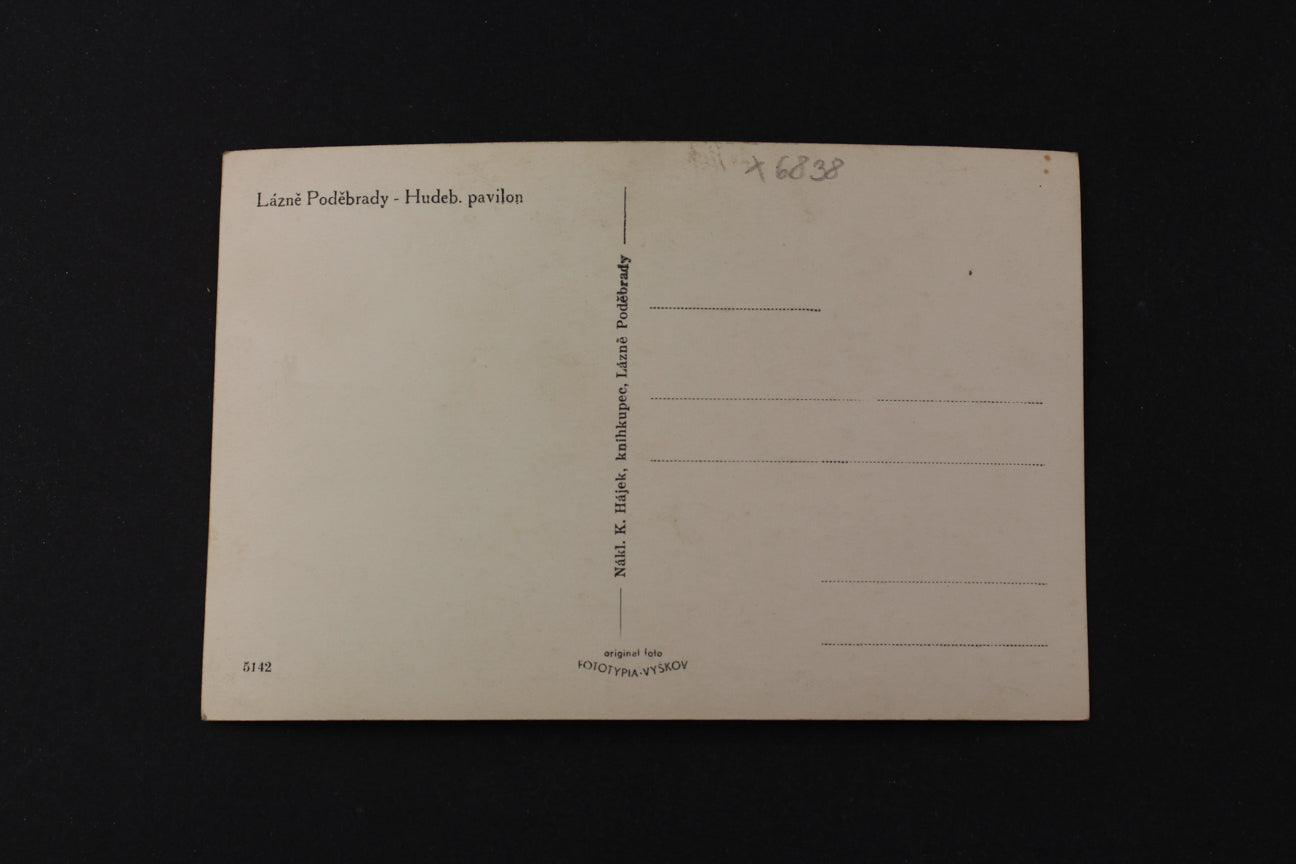 Postcard Lázně Poděbrady - Music Pavilion (x6838)