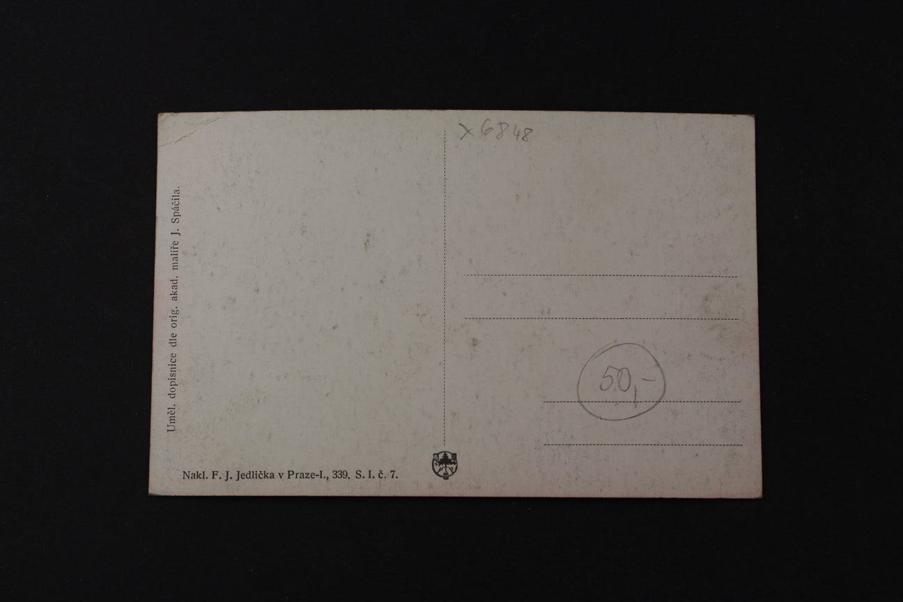 Pohlednice Lázně Poděbrady zámek a pomník krále Jiřího (x6848)