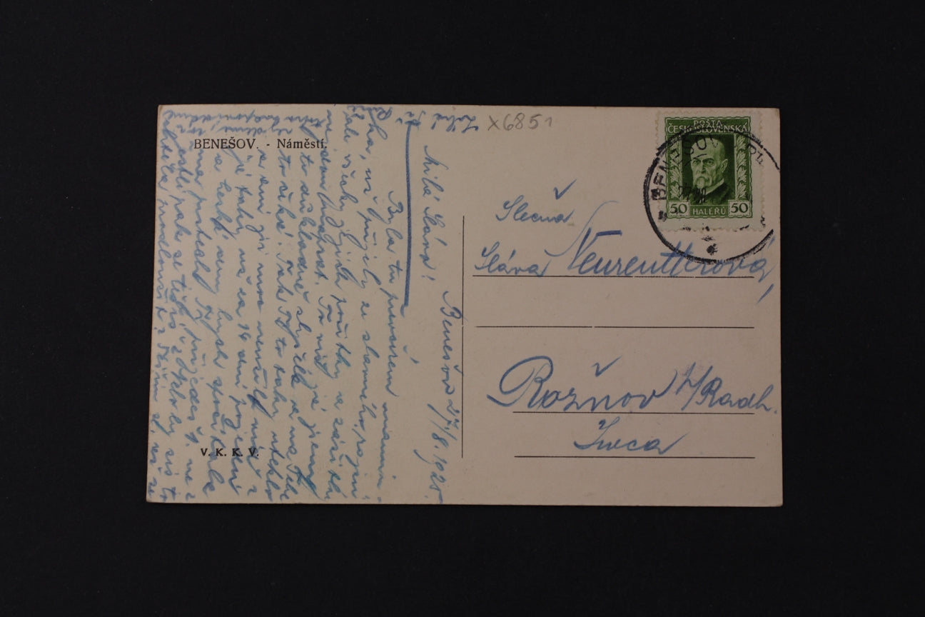 Pohlednice Benešov - Náměstí (x6851)