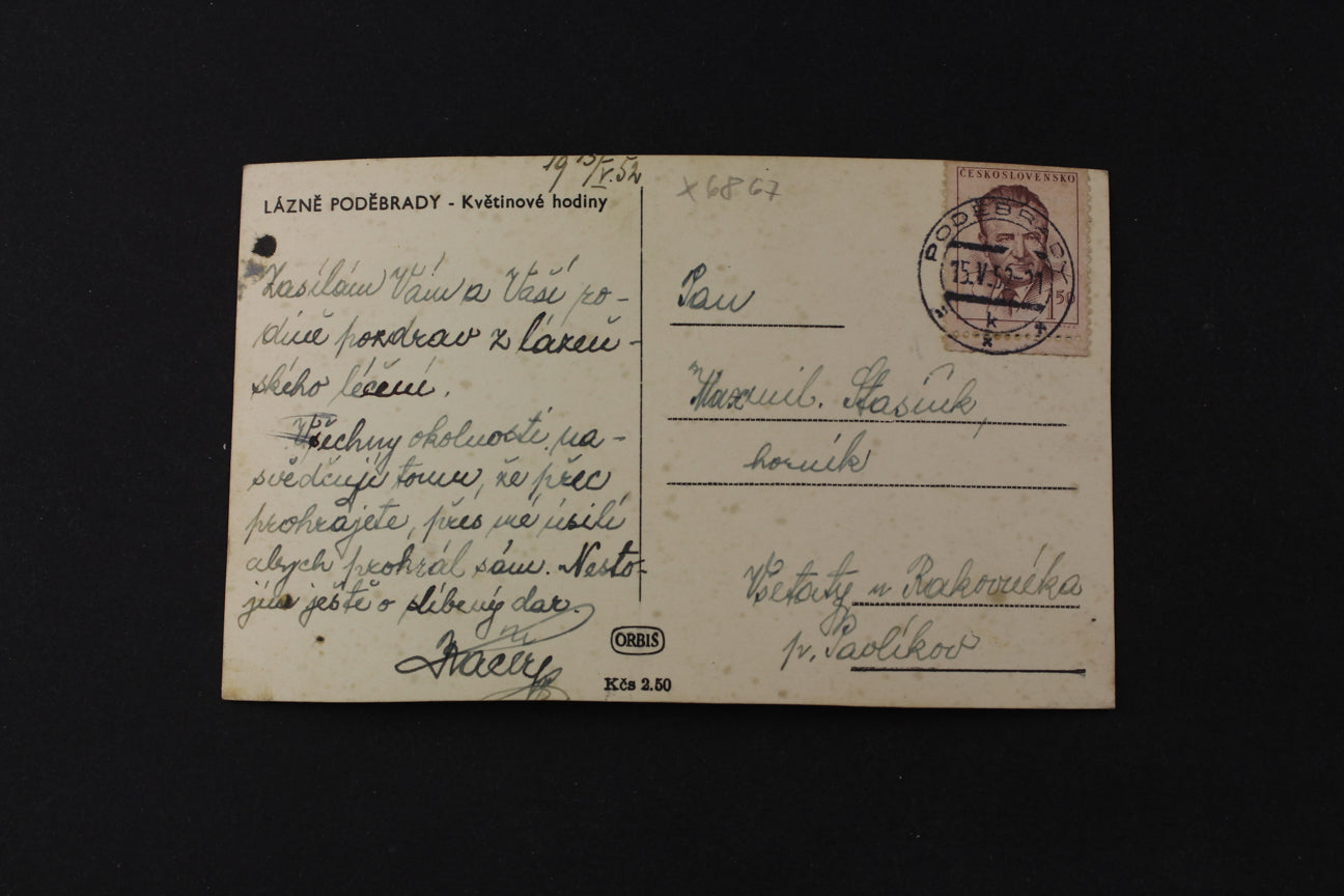 Pohlednice Lázně Poděbrady - Květinové hodiny (x6867)