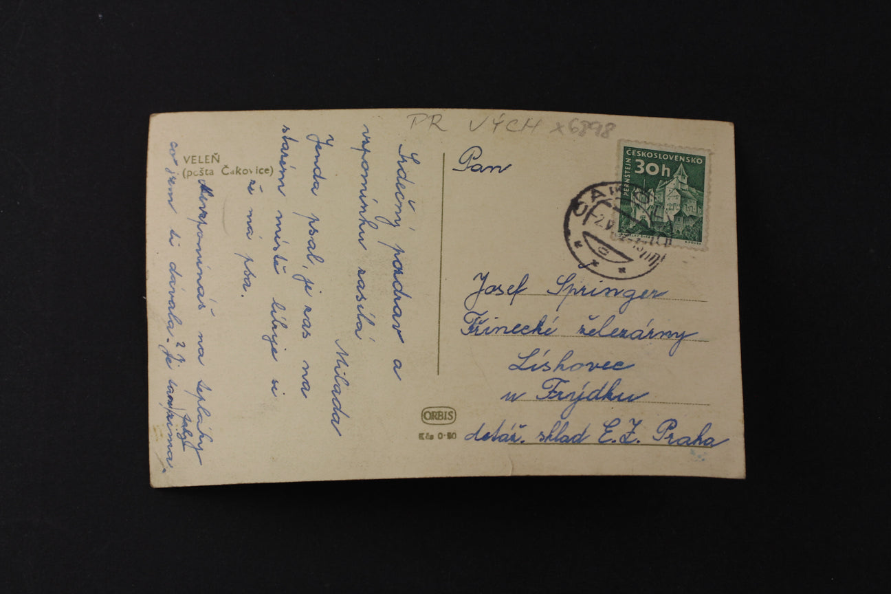 Postcard Veleň (x6898)