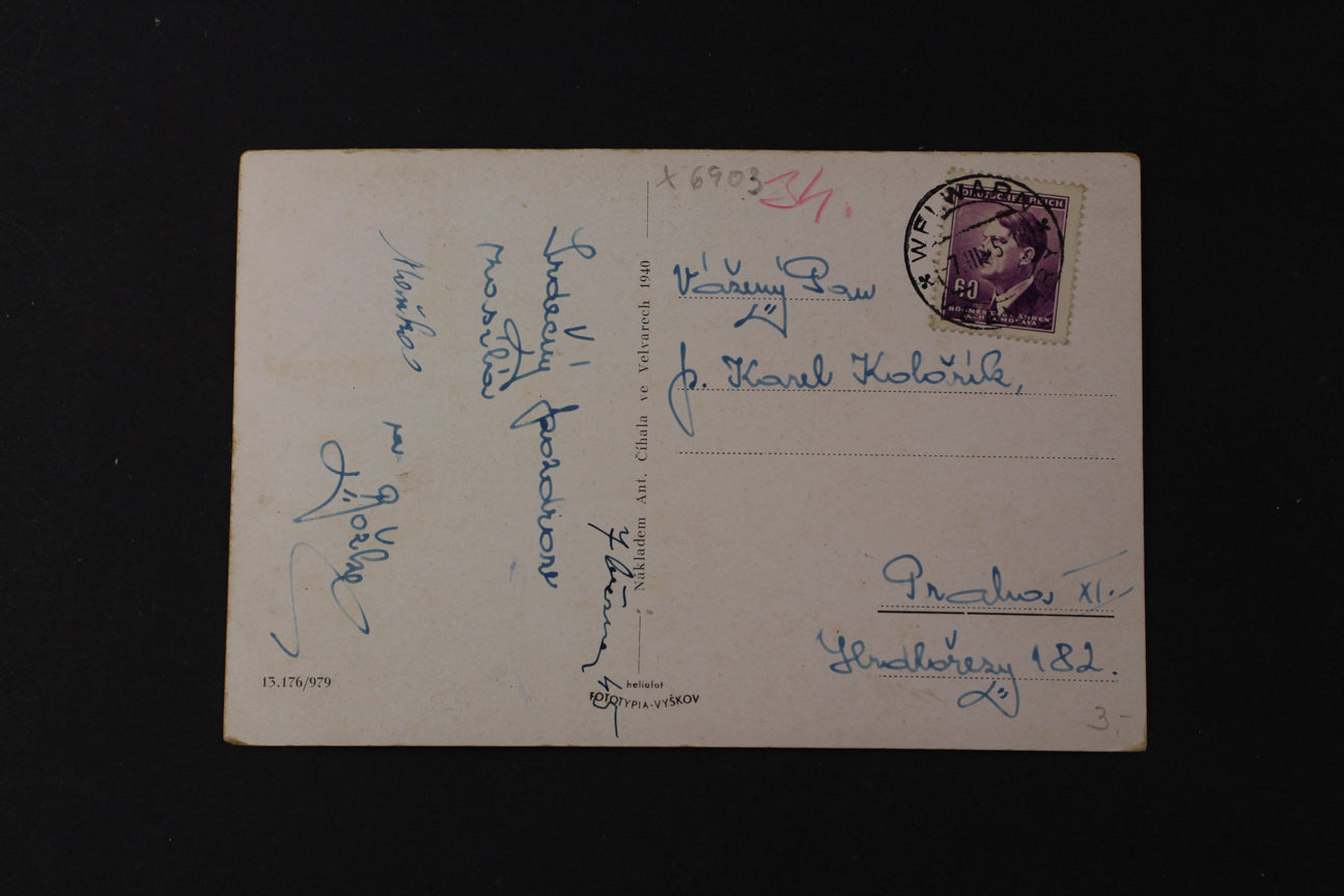 Postcard Velvary (x6903)