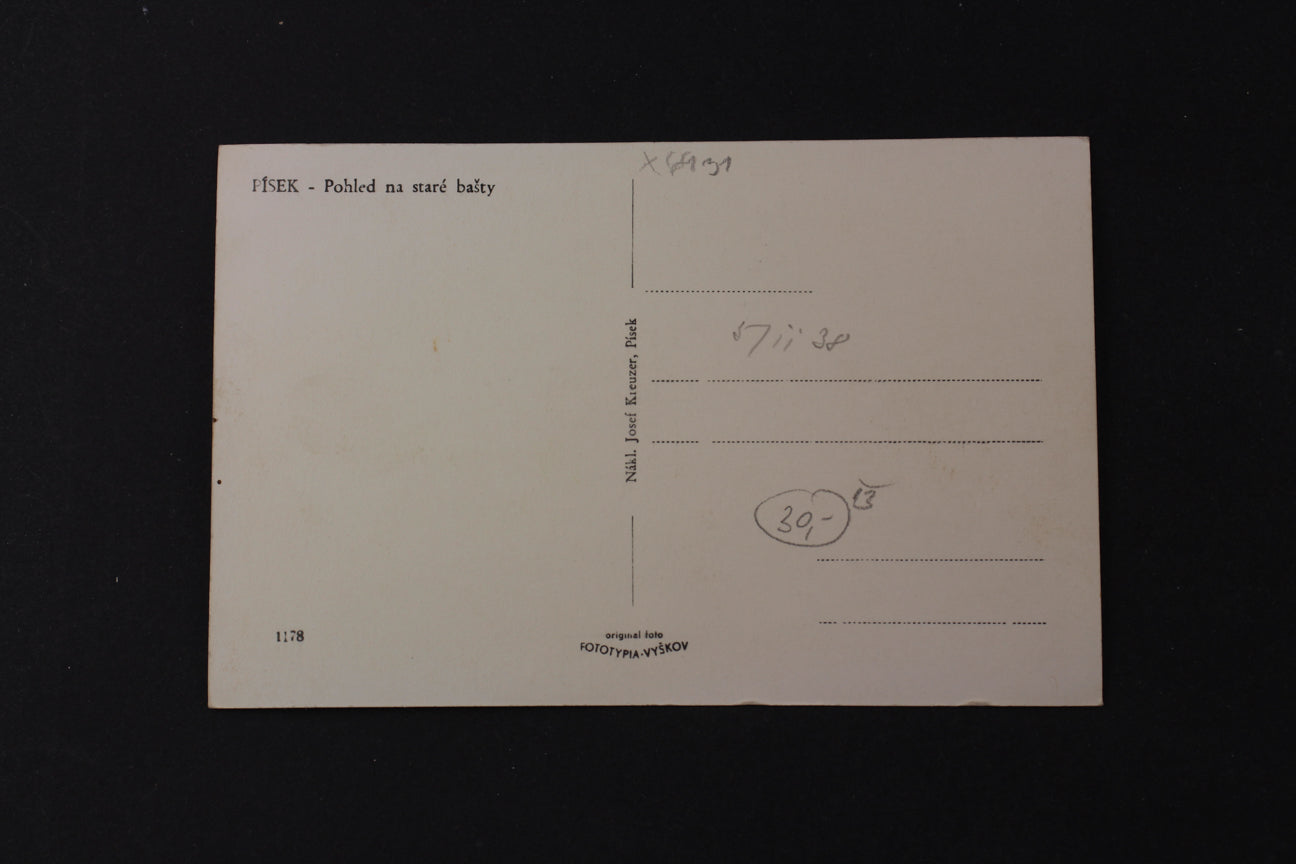 Pohlednice Písek pohled na staré bašty (x6931)