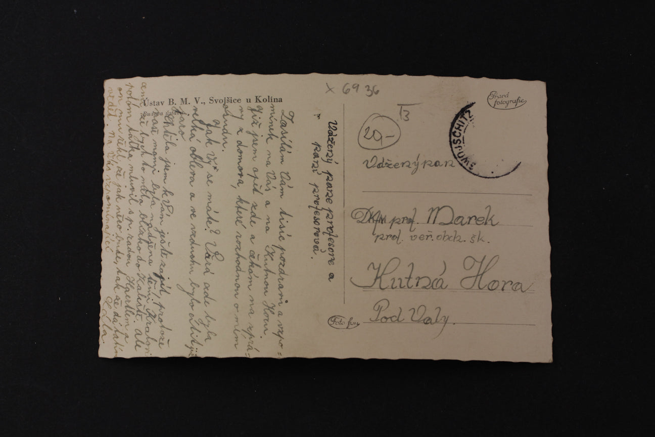 Pohlednice Ústav B.M.V Svojšice u Kolína (x6936)