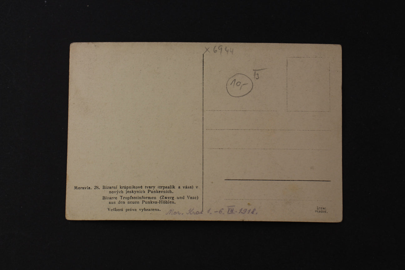 Postcard Bizarre stalactite shapes (x6944)