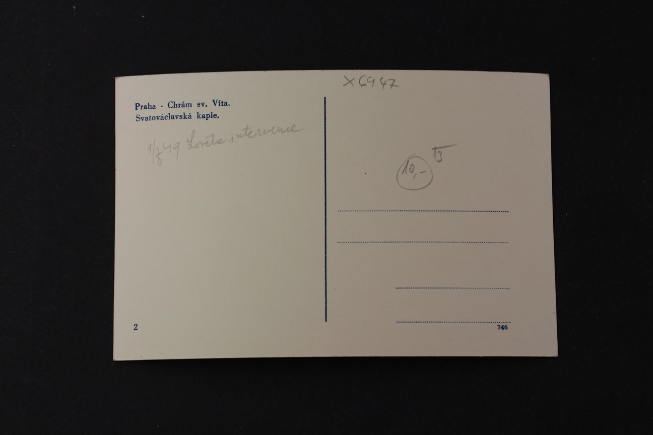 Postcard Prague - St. Vitus Cathedral St. Wenceslas Chapel (x6947)