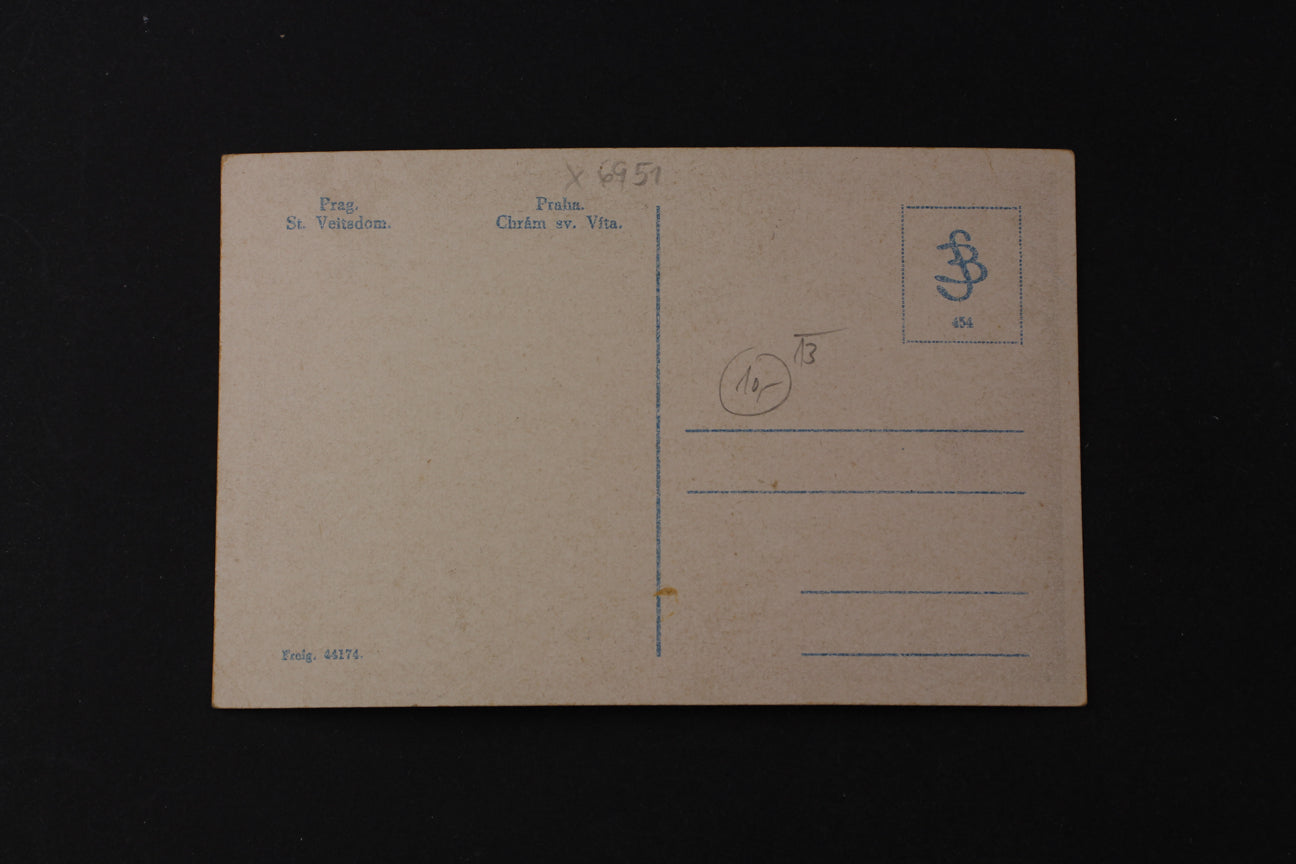 Postcard Prague: St. Vitus Cathedral (x6951)