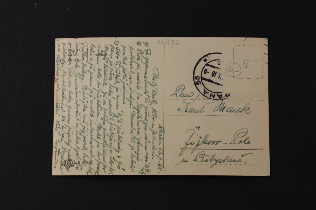 Postcard Prague Barrandov (x6952)