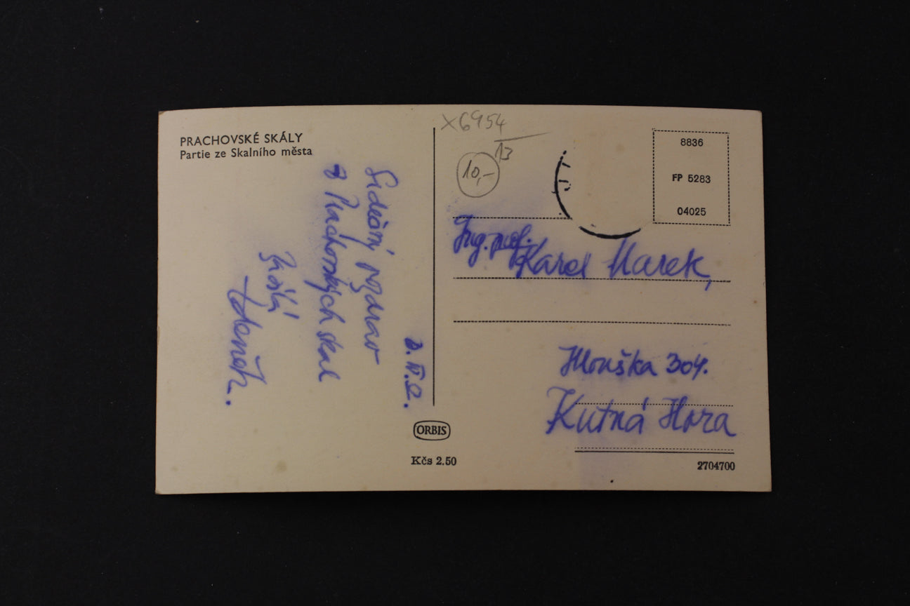 Postcard Prachovské skály (x6954)