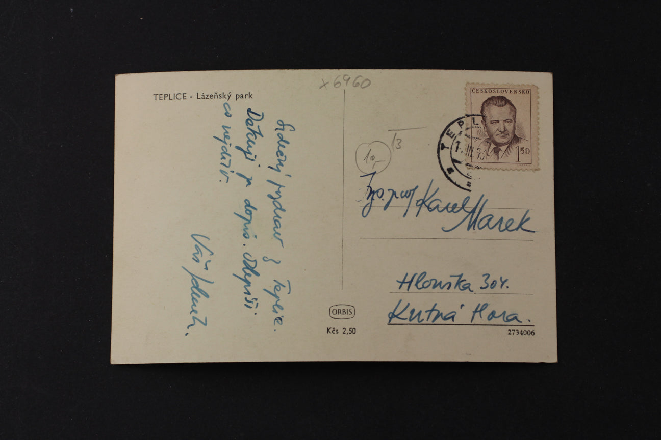Postcard Teplice - Spa Park (x6960)