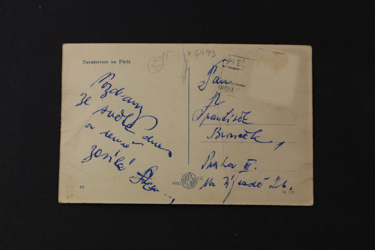 Postcard Sanatorium in Pleš (x6993)