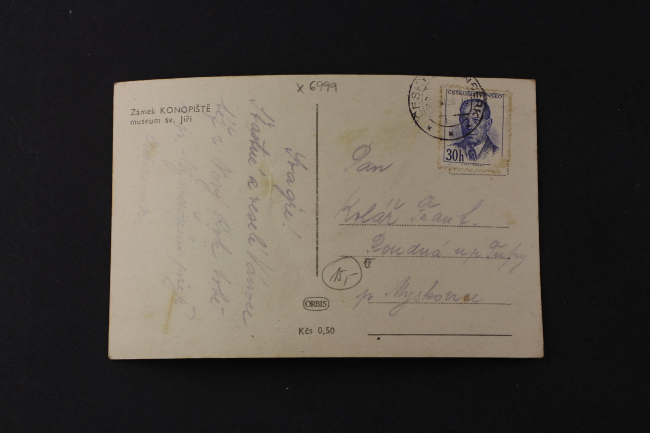 Postcard Konopiště Castle Museum of St. George (x6999)