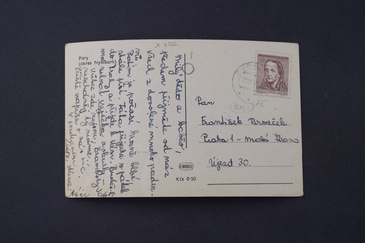 Pohlednice Písty (okres Nymburk) (x7022)