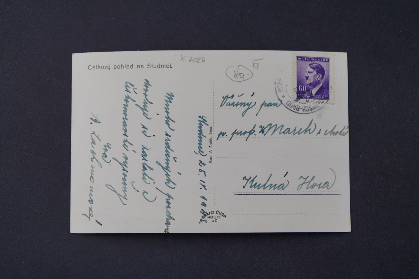 Pohlednice Celkový pohled na Studnici (x7026)