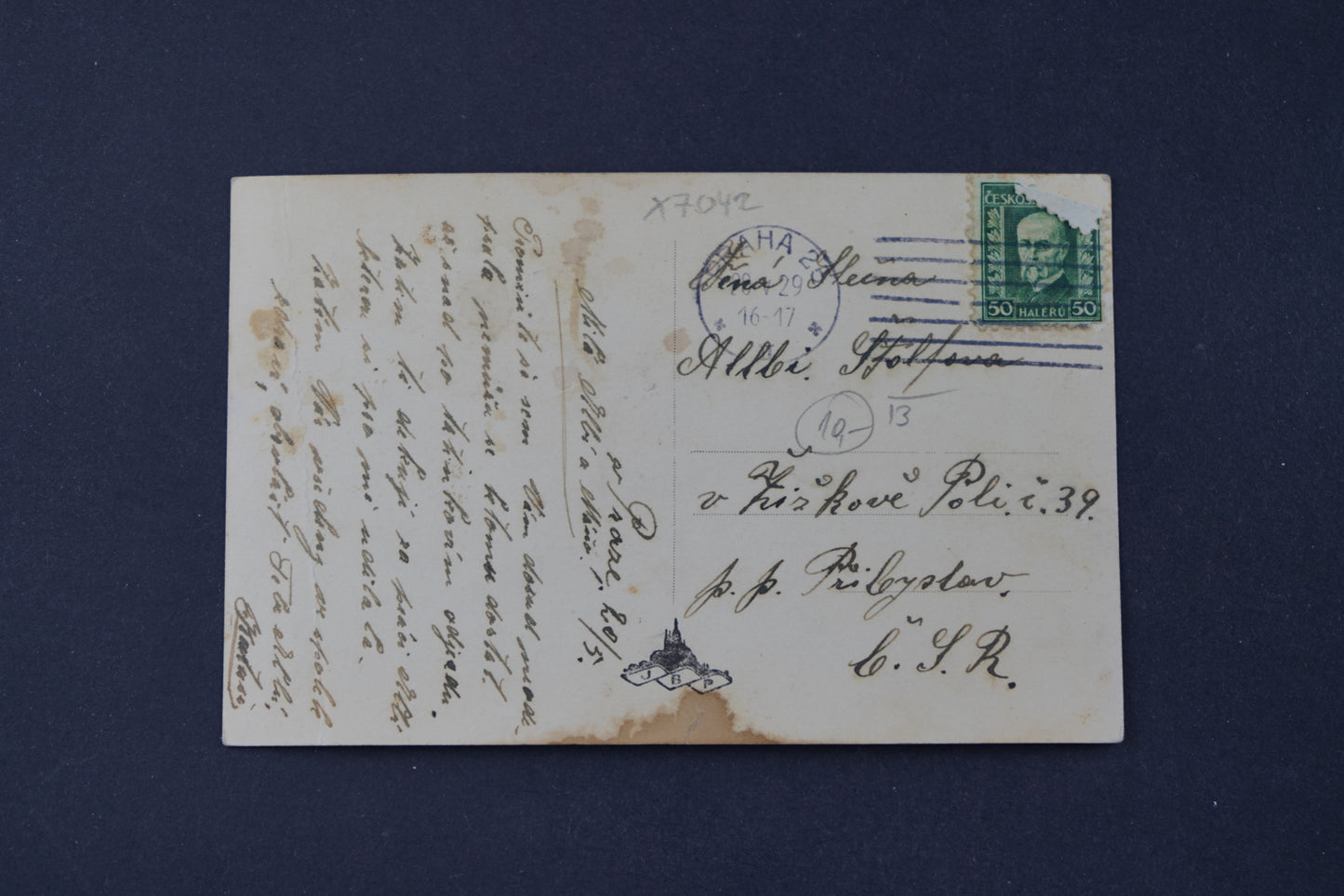 Postcard Prague Křižovnické Square (x7042)