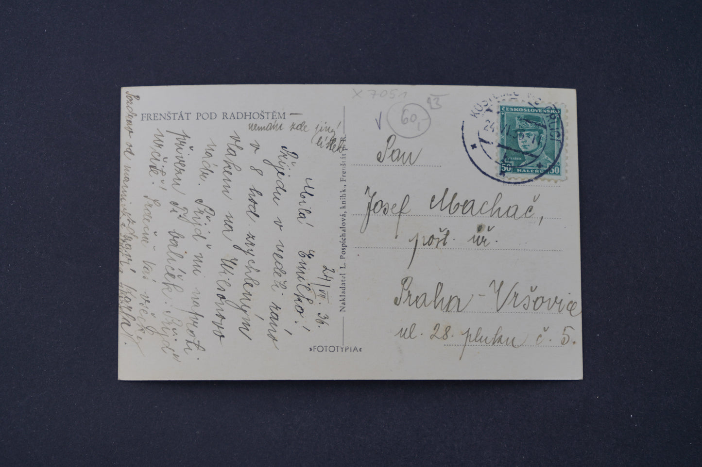 Postcard Frenštát pod Radhoštěm (x7051)