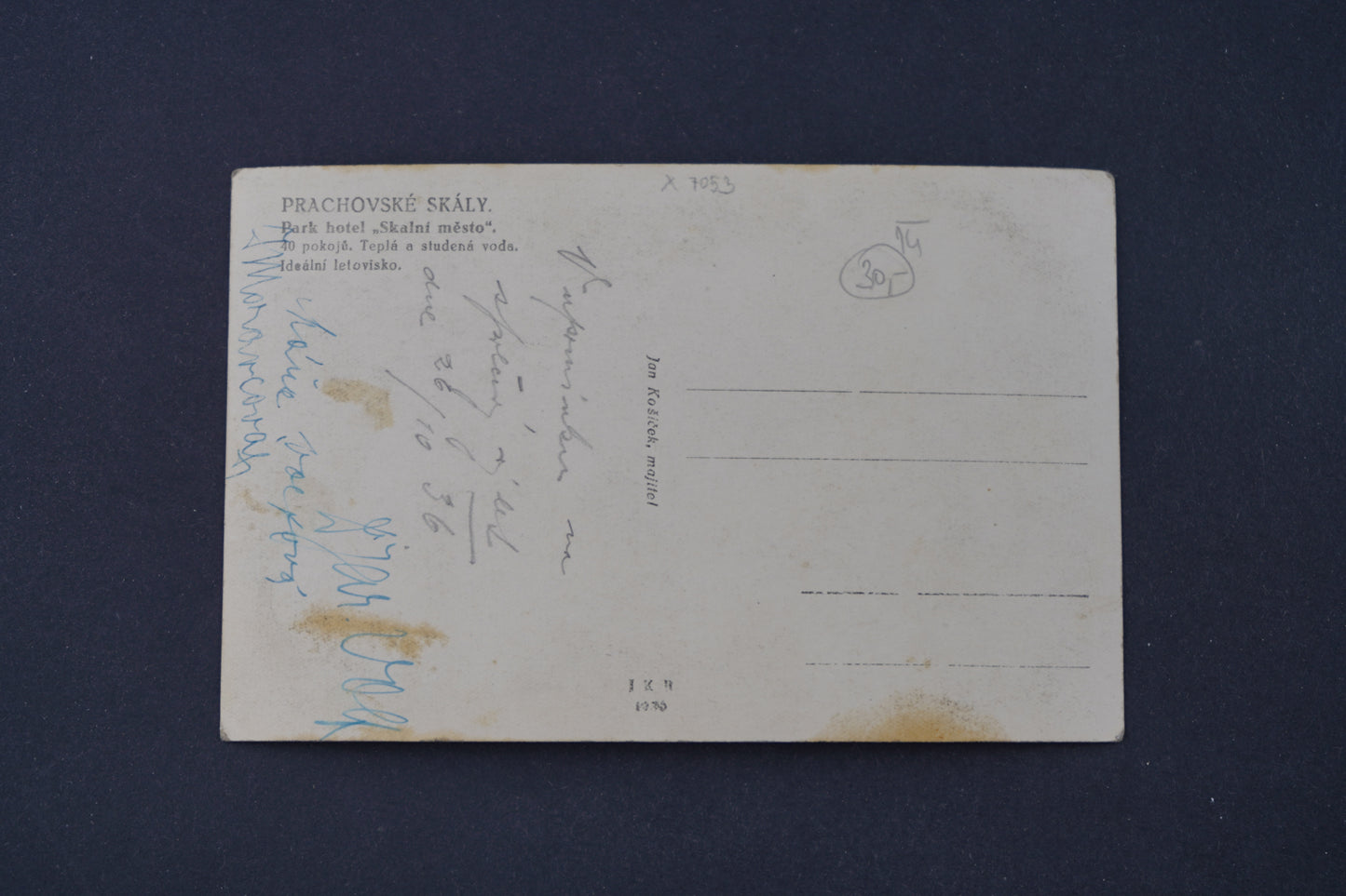 Postcard Prachovské skály (x7053)