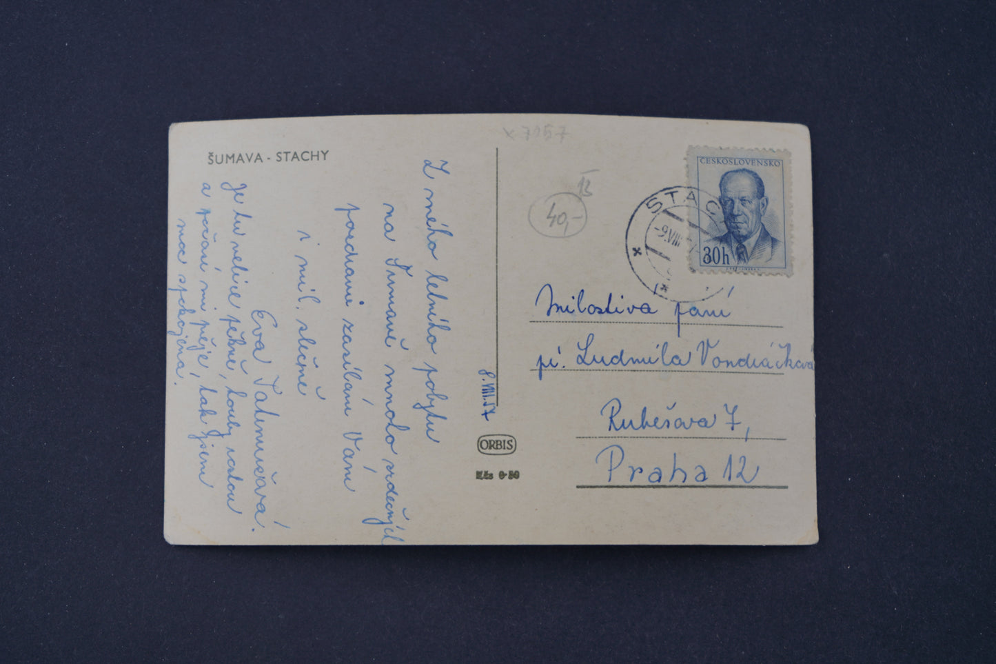 Postcard Šumava - Stachy (x7057)