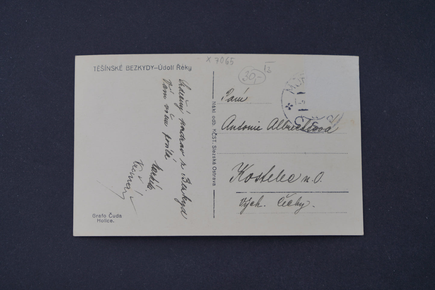 Pohlednice Těšínské Beskydy - Údolí Řeky (x7065)