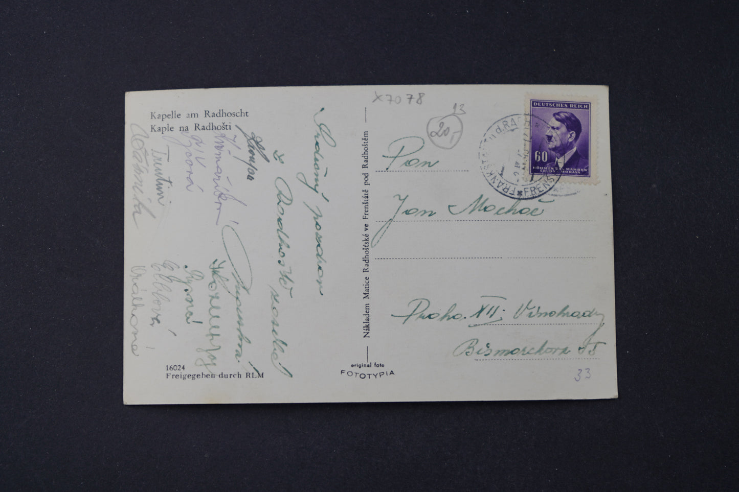 Pohlednice Kaple na Radhošti (x7078)