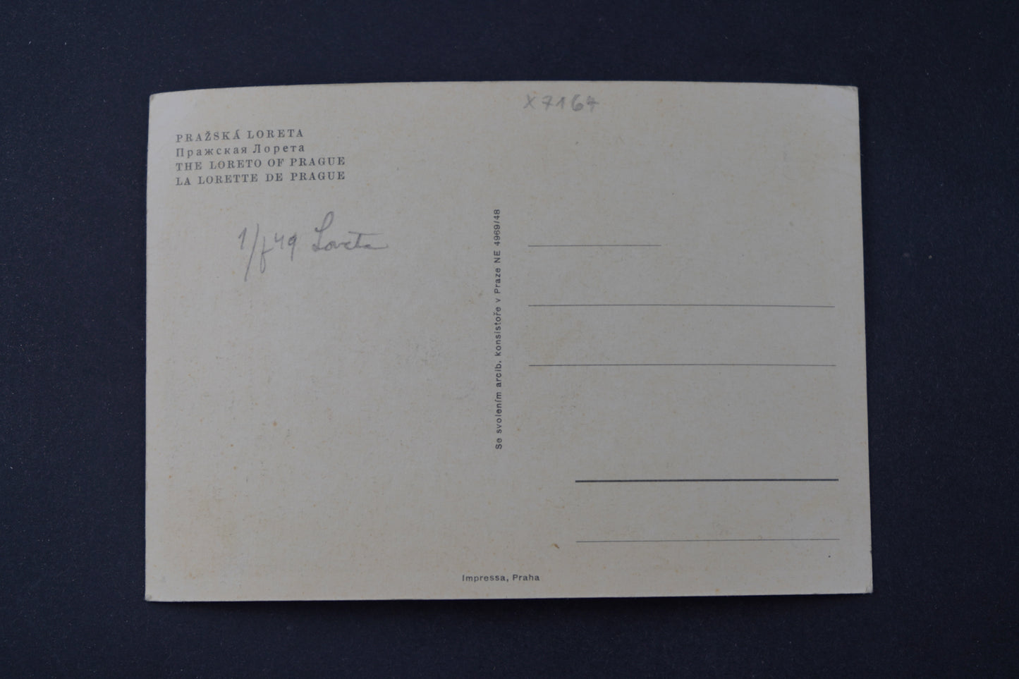 Pohlednice Pražská Loreta (x7164)