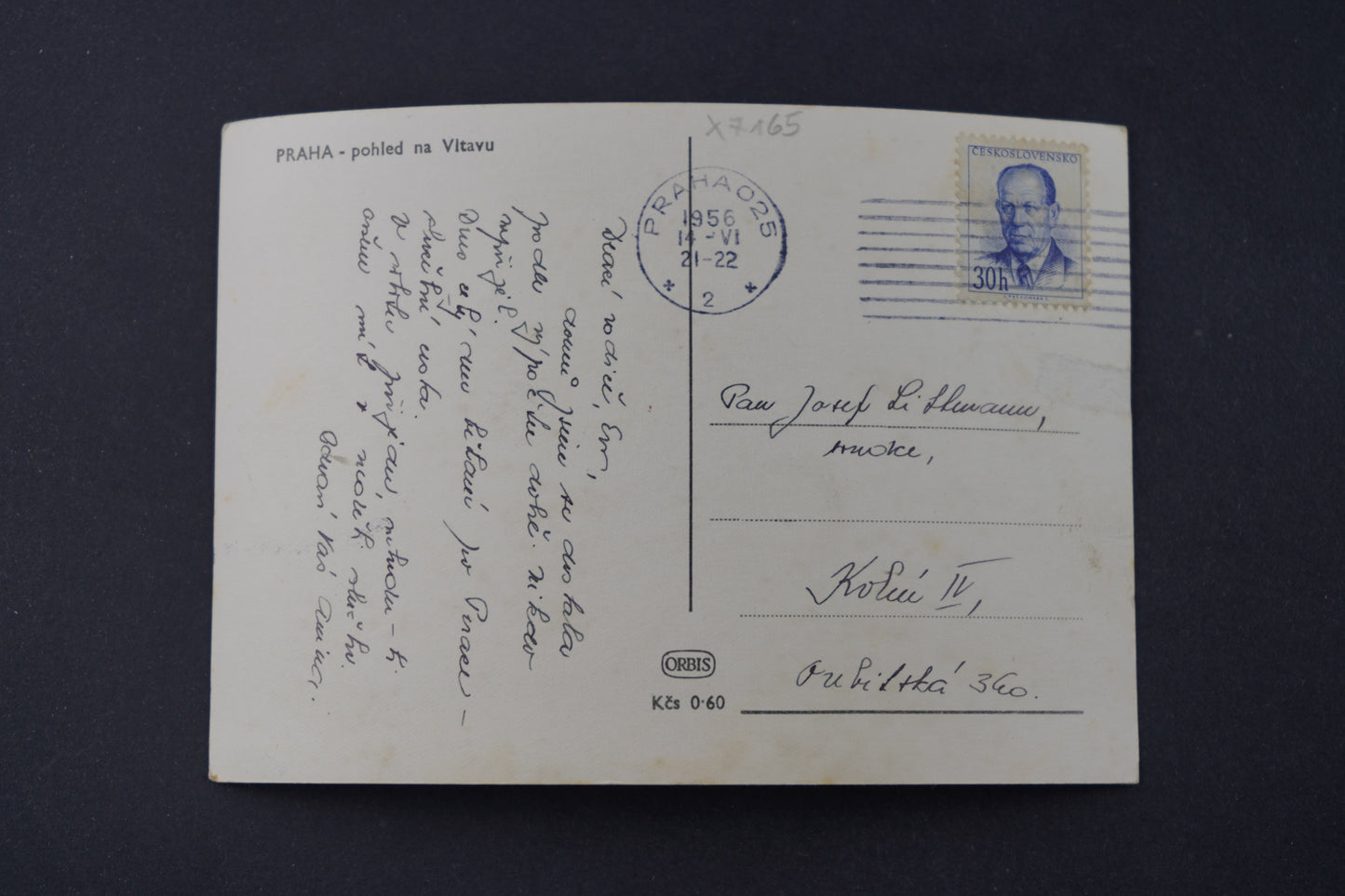 Pohlednice Praha Pohled na Vltavu (x7165)