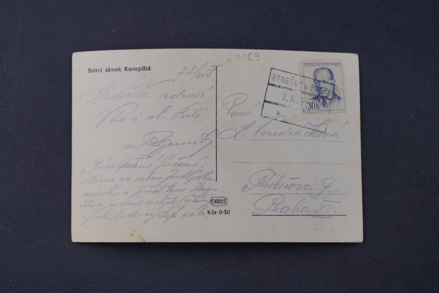 Pohlednice Státní zámek Konopiště (x7169)