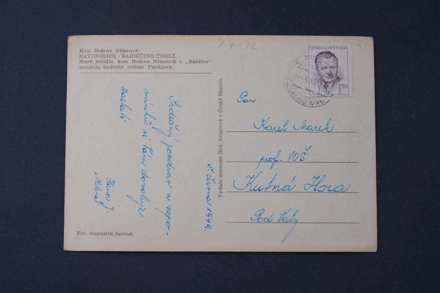 Pohlednice Kraj Boženy Němcové - Ratibořické údolí (x7172)