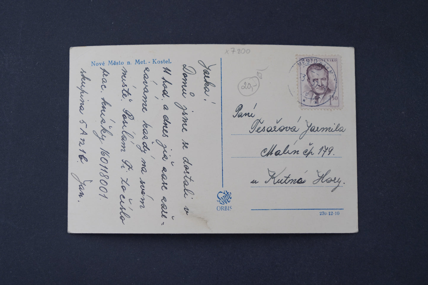 Pohlednice Nové město n .M, - Kostel (x7200)