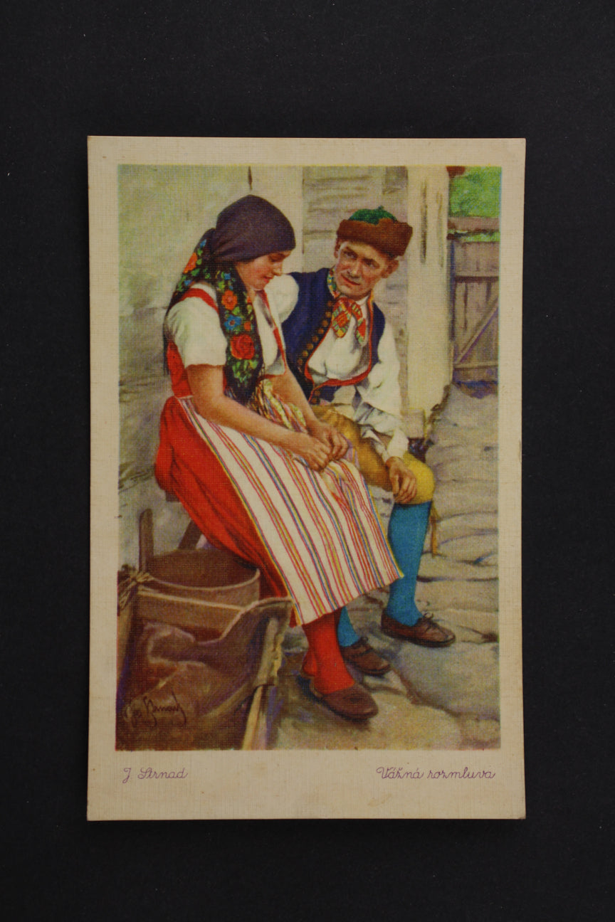 Pohlednice Vážná rozmluva J. Strnad (x7421)