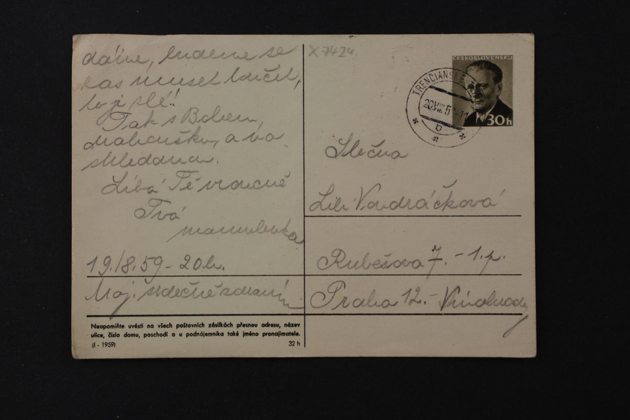Pohlednice Dopis (x7424)