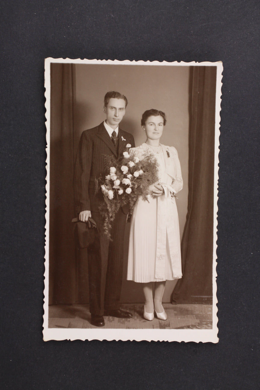 Pohlednice Foto Dítě Vinohrady 1938 Svatba (x7447)