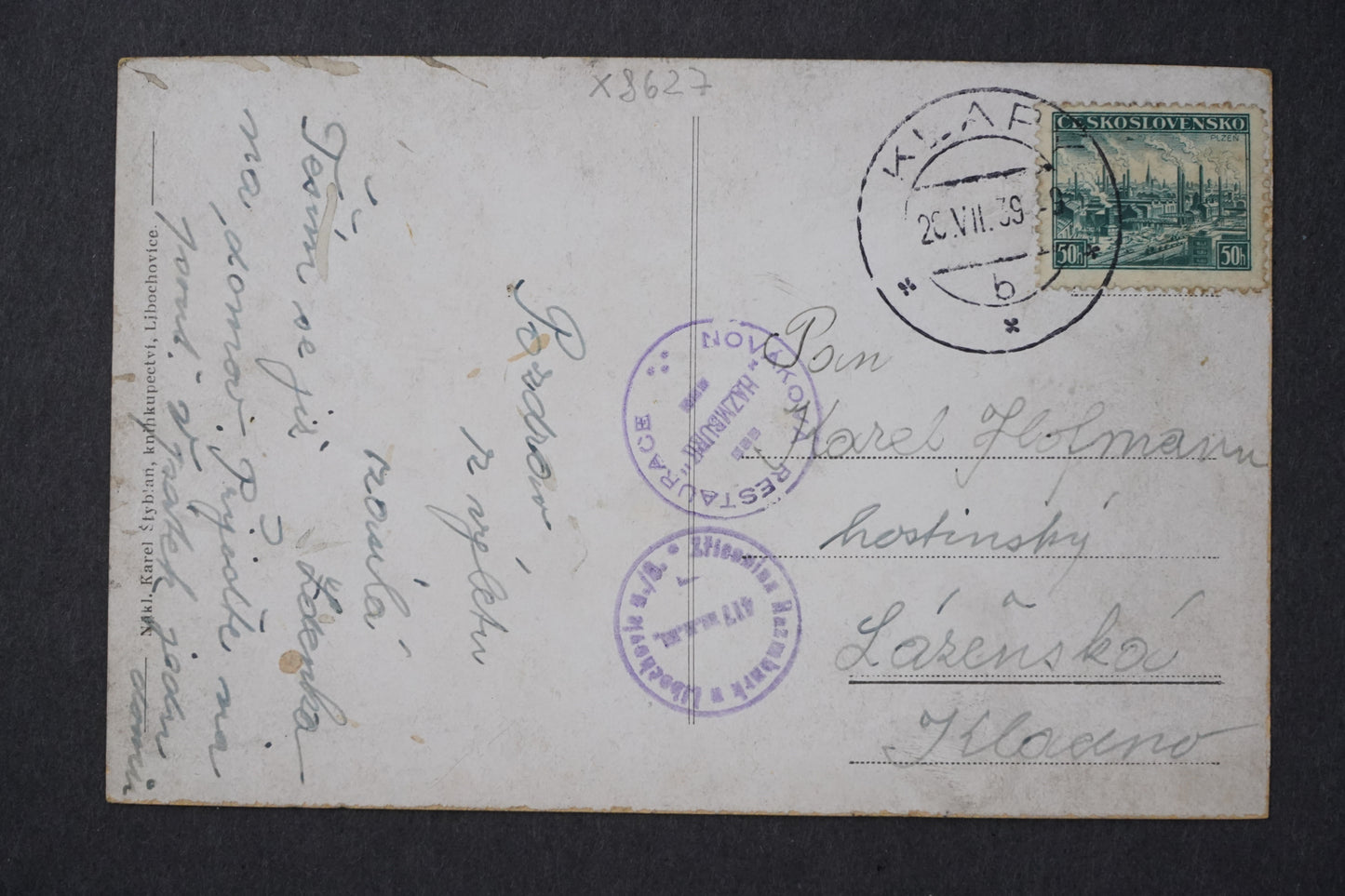 Postcard Hazimburk White Tower x8627