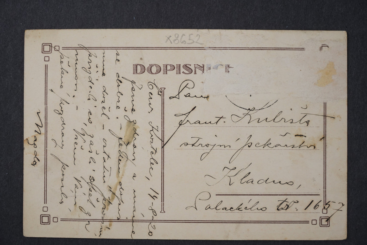 Pohlednice Pozdrav z ČERVENÉHO KOSTELCE KOLÁŽ x8652