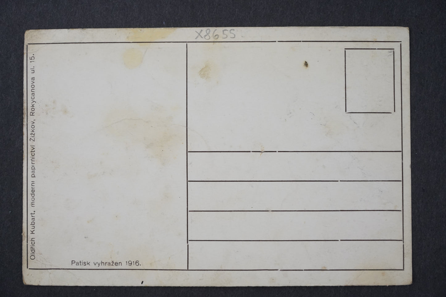 Pohlednice Čestné hroby padlých vojínů na hřbitově v OLŠANECH x8655