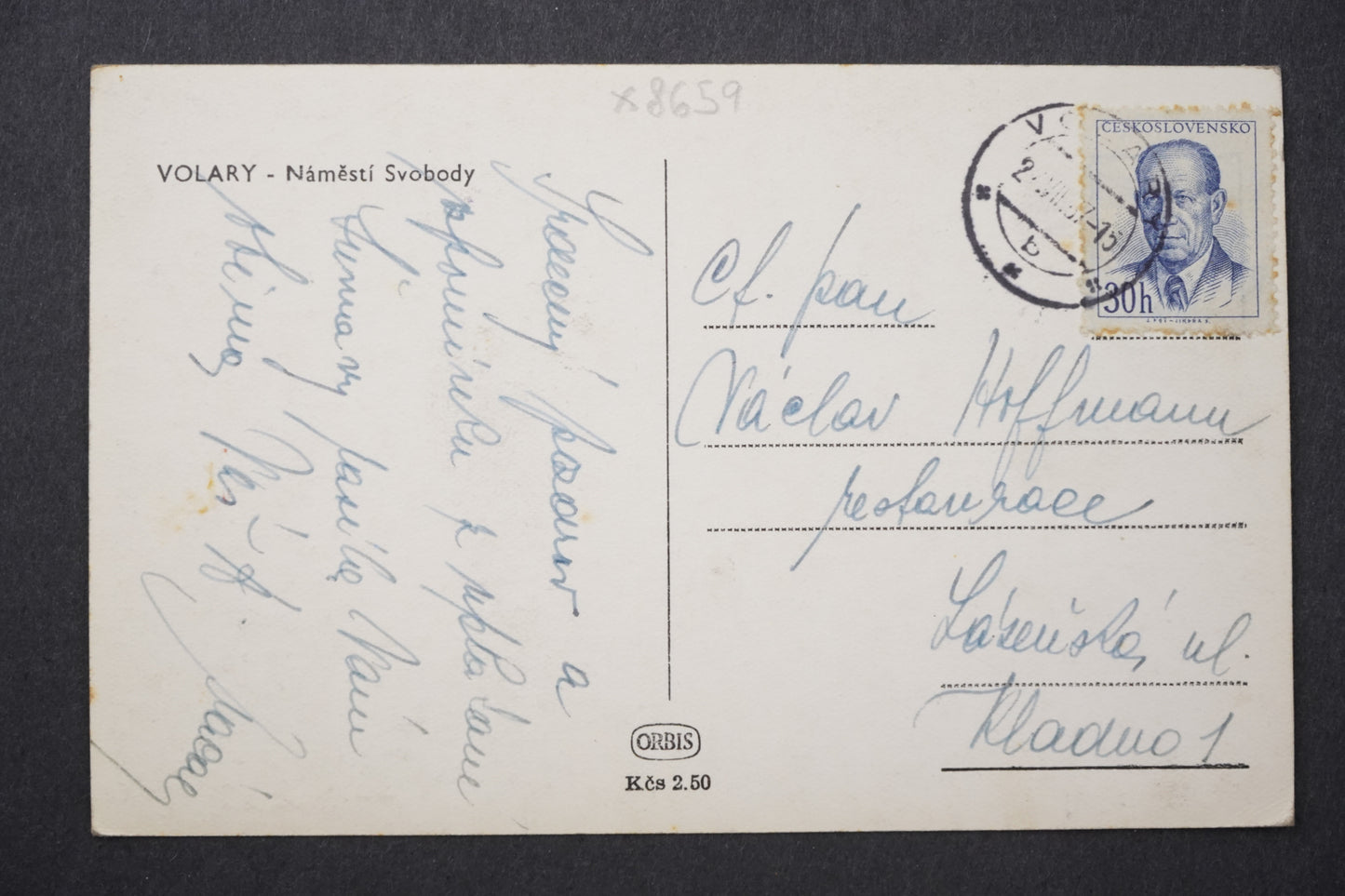 Pohlednice Volary náměstí Svobody x8659