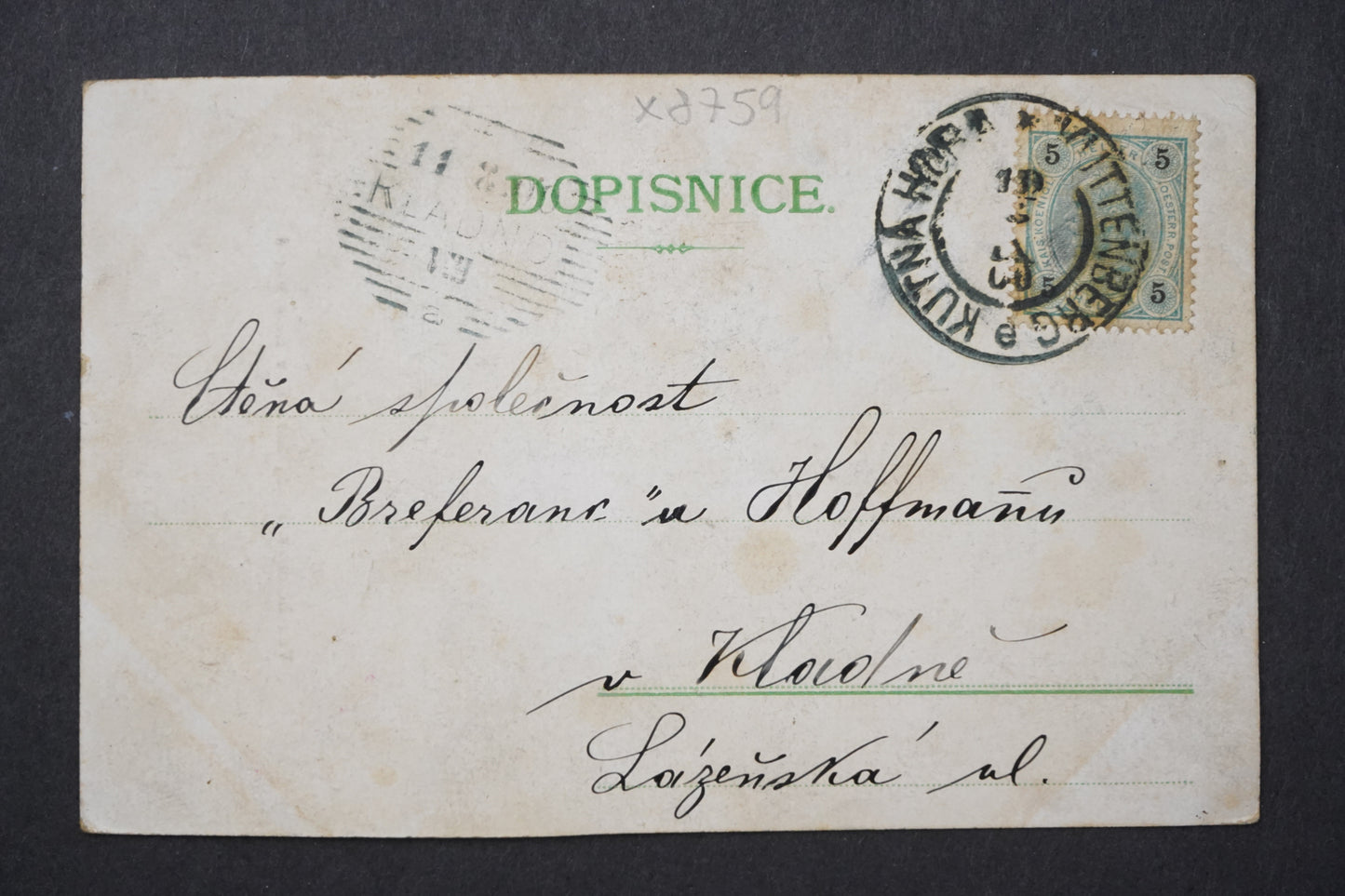 Pohlednice VELECHRÁM SV. PANNY BARBORY V HOŘE KUTNÉ x8759