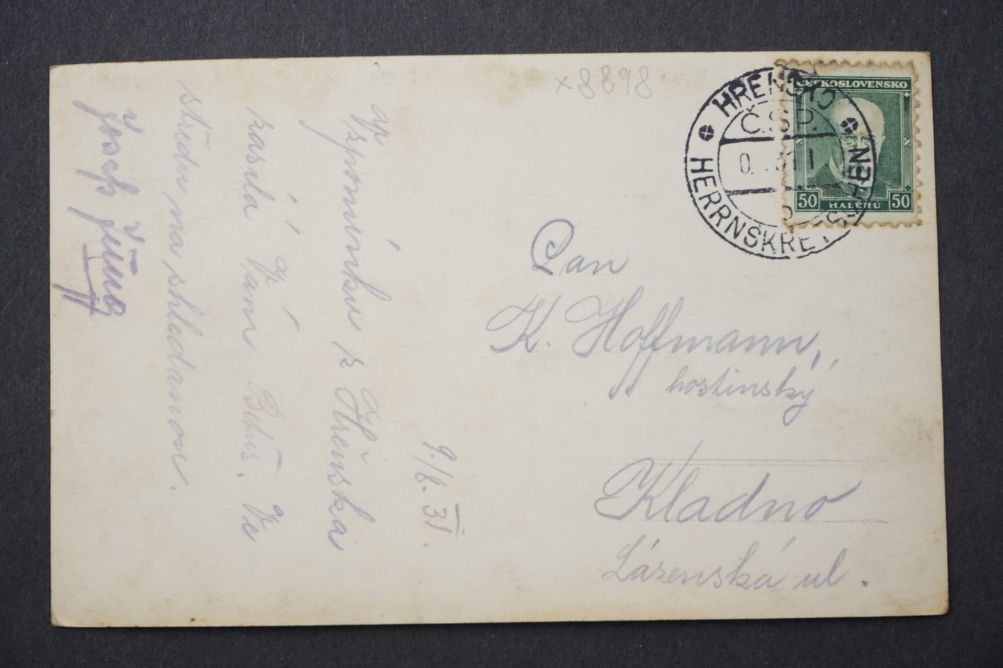 Pohlednice Herrnsketschen a.d. Elbe dampfer dresden Hřensko x8898