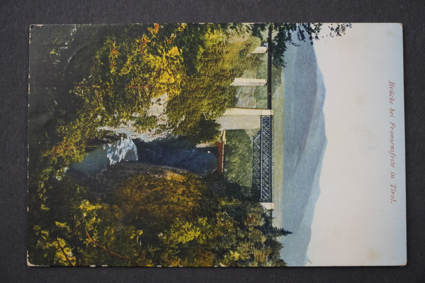 Pohlednice BRUCKE BEI FRANZRNSFESTE IN TIROL x8910