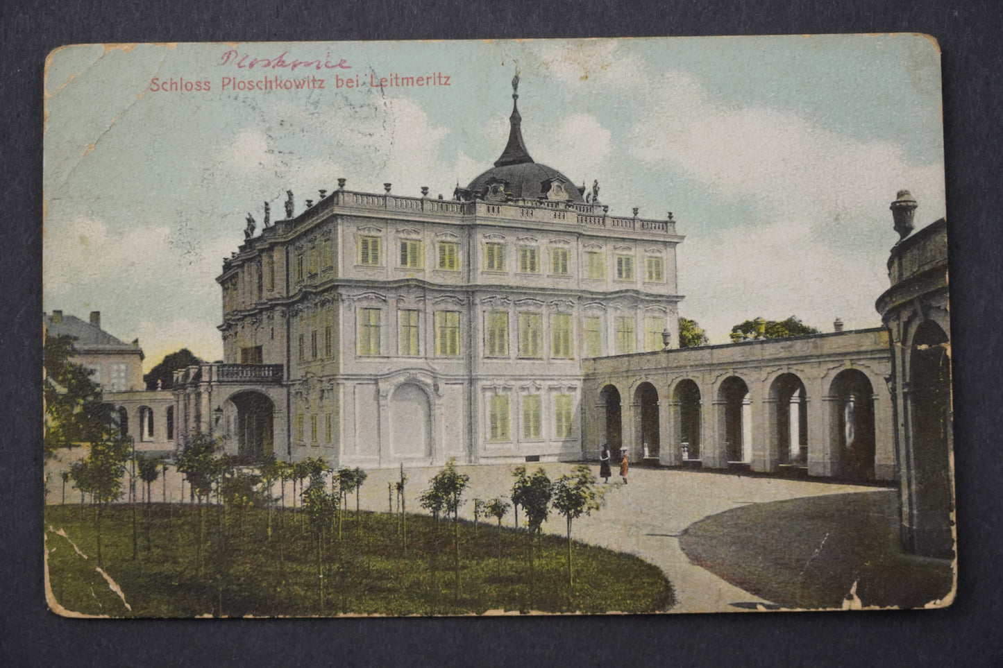Pohlednice SCHLOSS PLOSCHKOWITZ BEI LEITMERITZ Zámek Ploskovice x8925