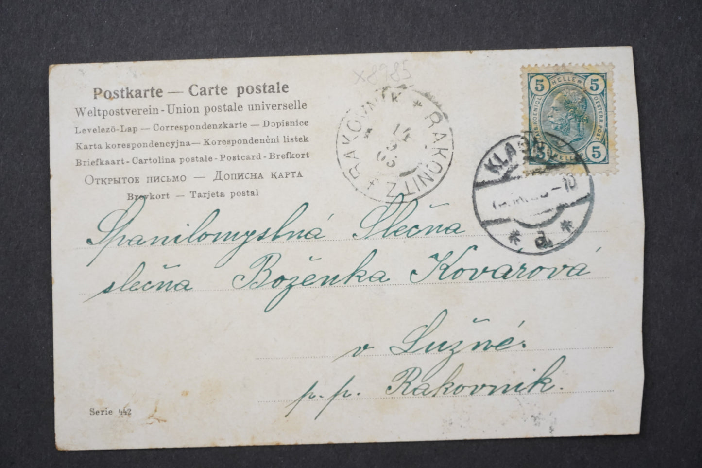 Pohlednice MILOSTNÁ ZAMILOVANÁ PÁR x8985