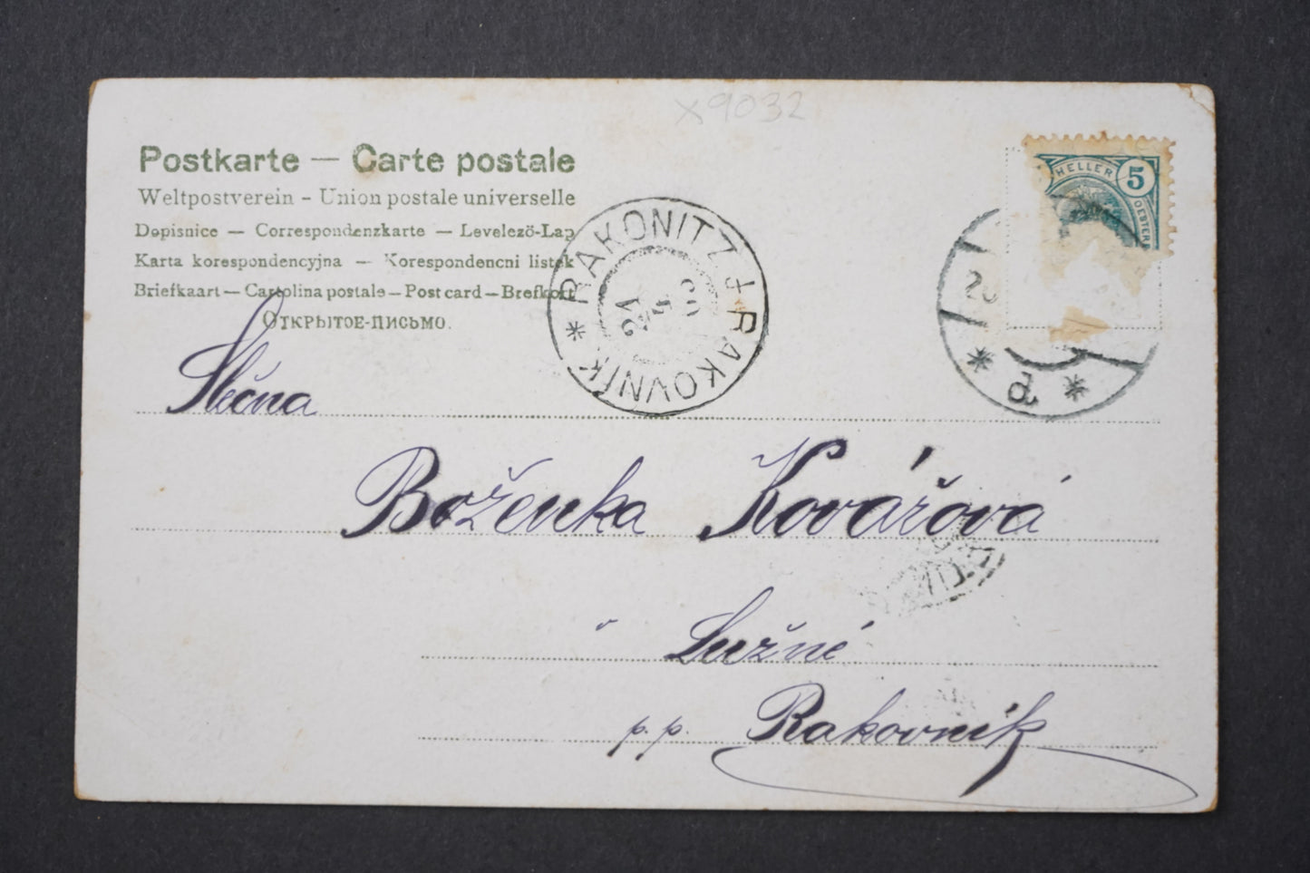 Postcard HAPPY EASTER FLOWERS x9032